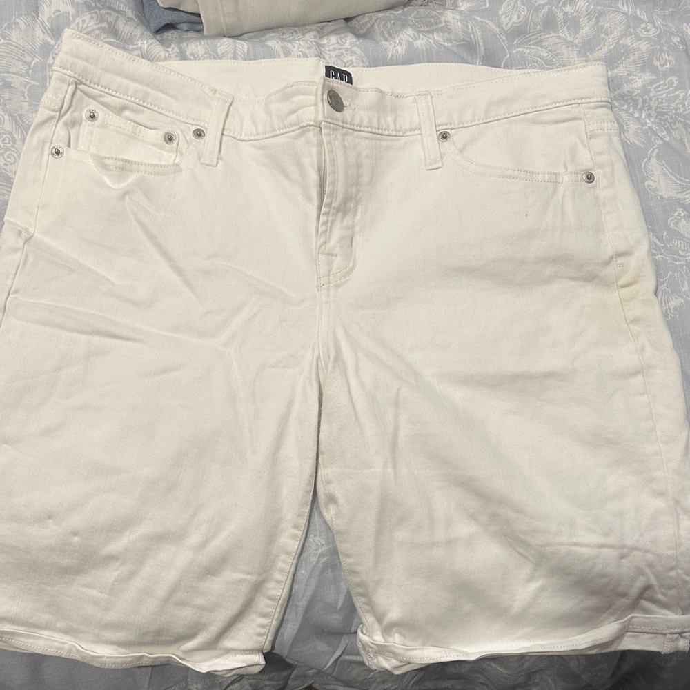 Gap Women's White Denim Shorts